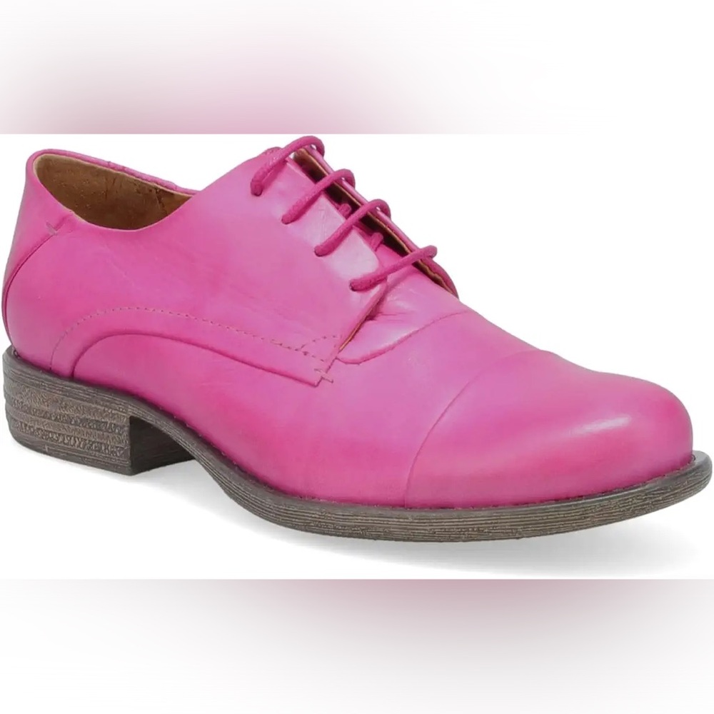 Pink Lace-Up Oxford Shoes Miz Mooz Letty Women's NWT size 6